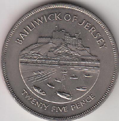 Beschrijving: 25 Pence JUBILEE SHIP